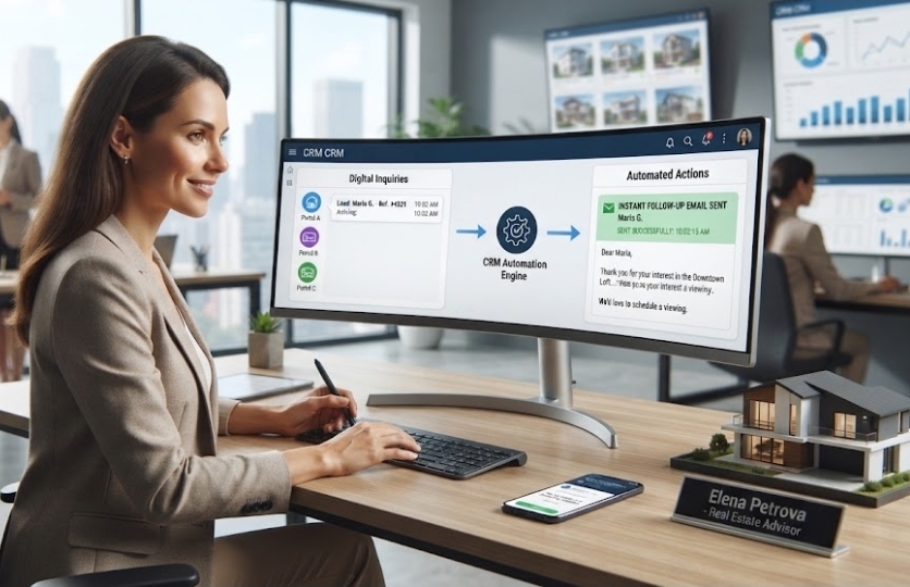 How to Automate Lead Follow-up from Real Estate Portals Using Your CRM
